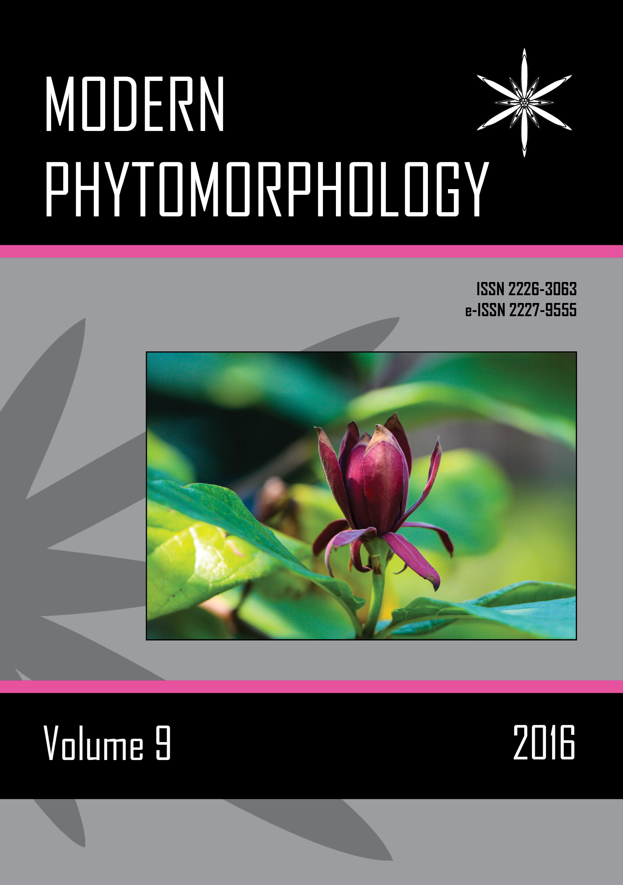 Modern Phytomorphology cover, Vol. 9