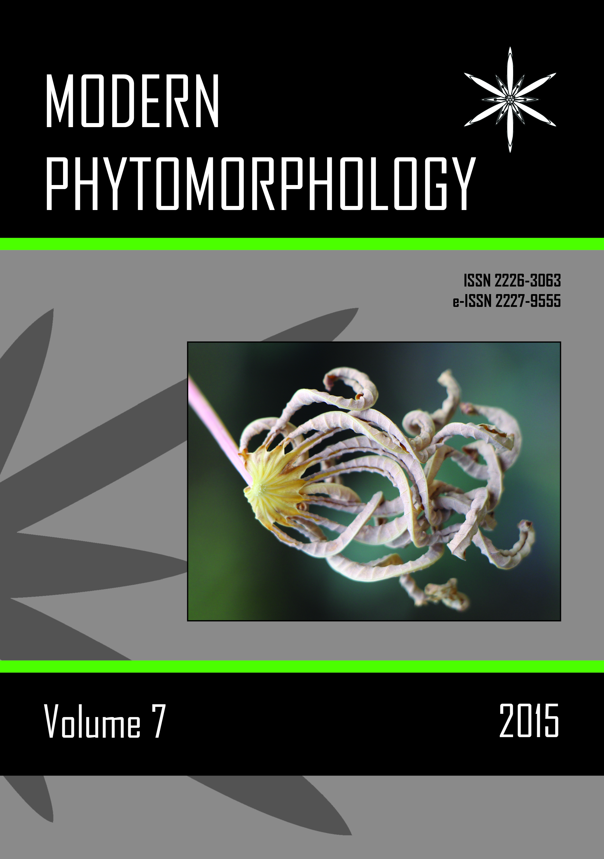 Modern Phytomorphology cover, Vol. 7